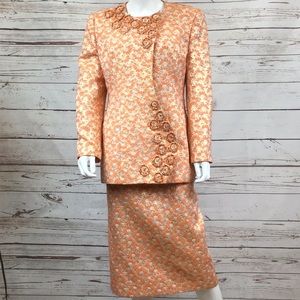 ❣️ Elite Champagne 2 Piece Skirt & Blazer Set